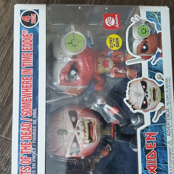 Pop Rocks - IRON MAIDEN Funko Glow in the Dark - 4 Pack AE Exclusive- ED… - Picture 8 of 8